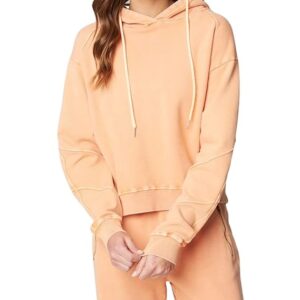 [BLANKNYC] womens Luxury Clothing Terry Sweatshirt With Ruched Tie Detail at Hem, Comfortable & Stylish